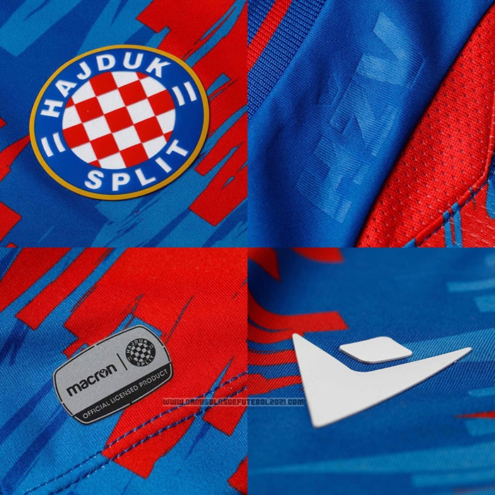 Camisola Hajduk Split 2º 2021-2022 Tailandia